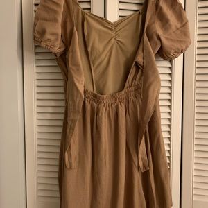 Brown mini dress